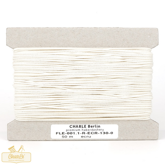 ORGANIC CORD ELASTIC 1.1 MM | Ecru