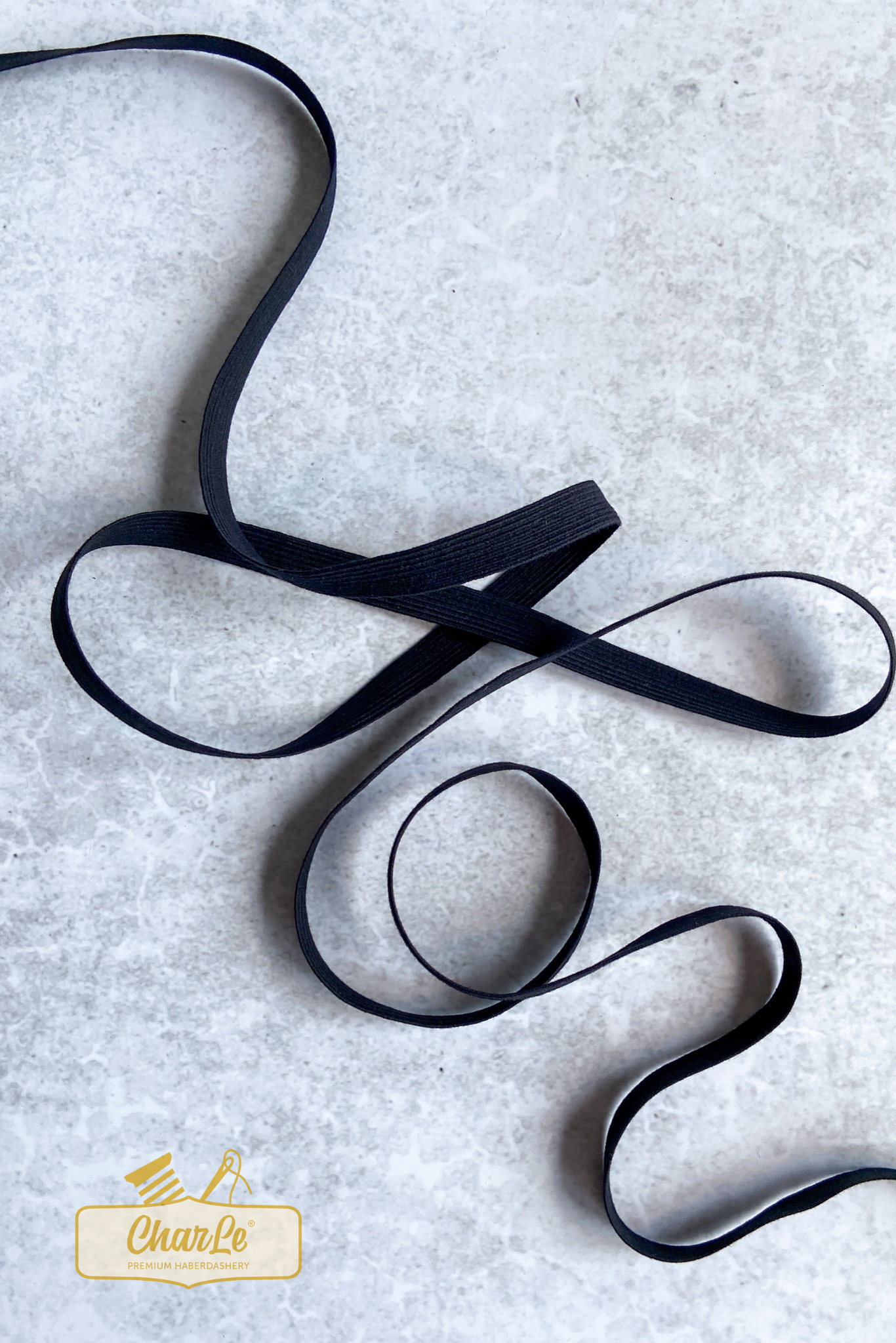 ORGANIC ELASTIC 10 MM | Black