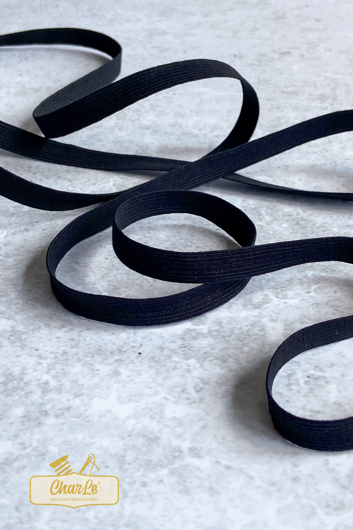 ORGANIC ELASTIC 10 MM | Black