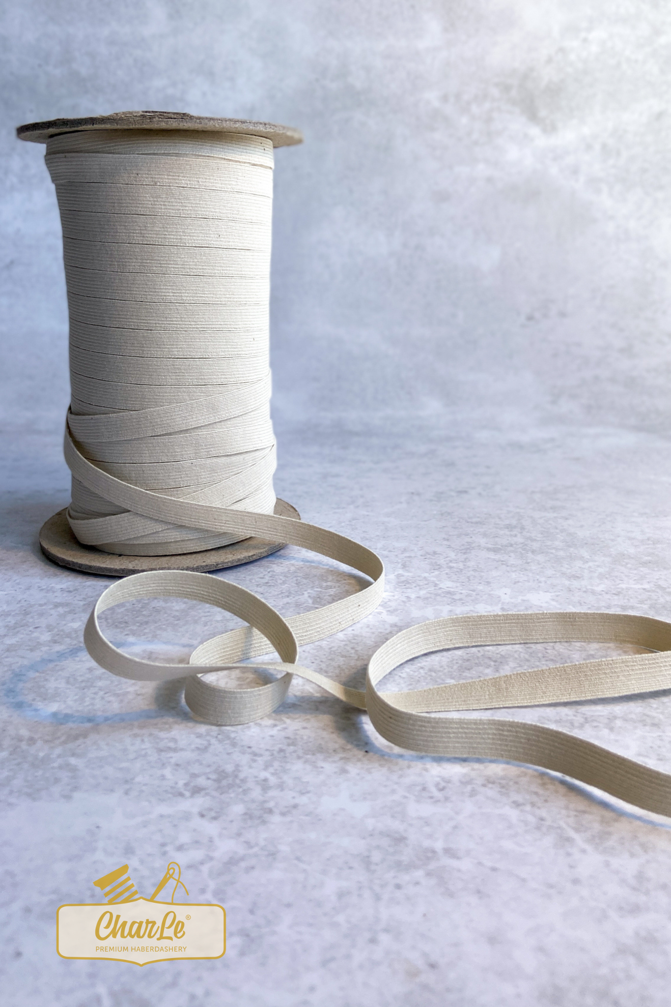 ORGANIC ELASTIC 10 MM | Ecru