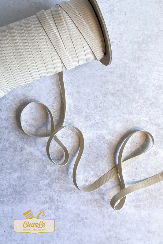 ORGANIC ELASTIC 10 MM | Ecru