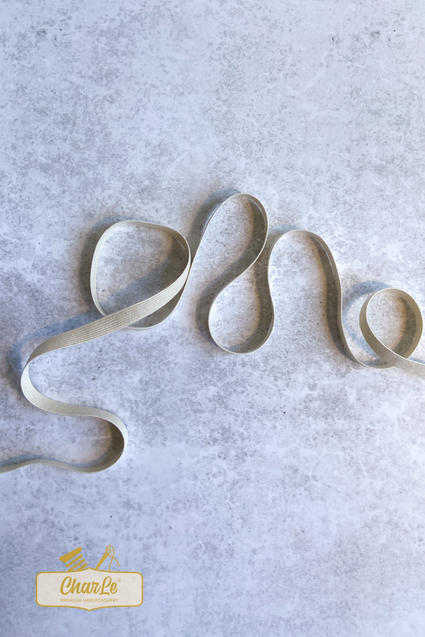 ORGANIC ELASTIC 10 MM | Ecru