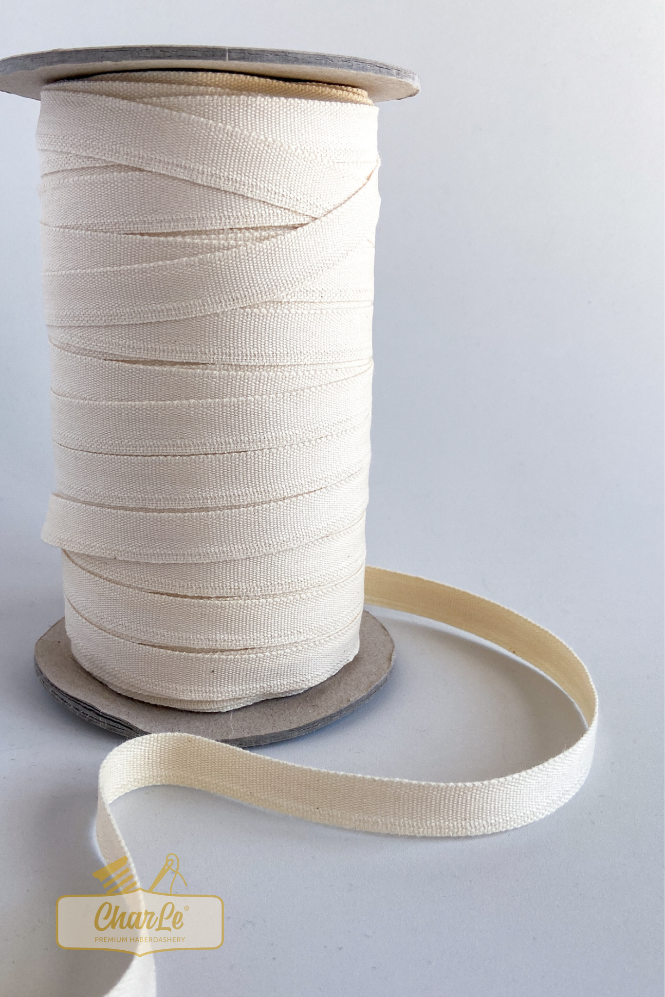 ORGANIC COTTON TAPE 13 MM | Ecru