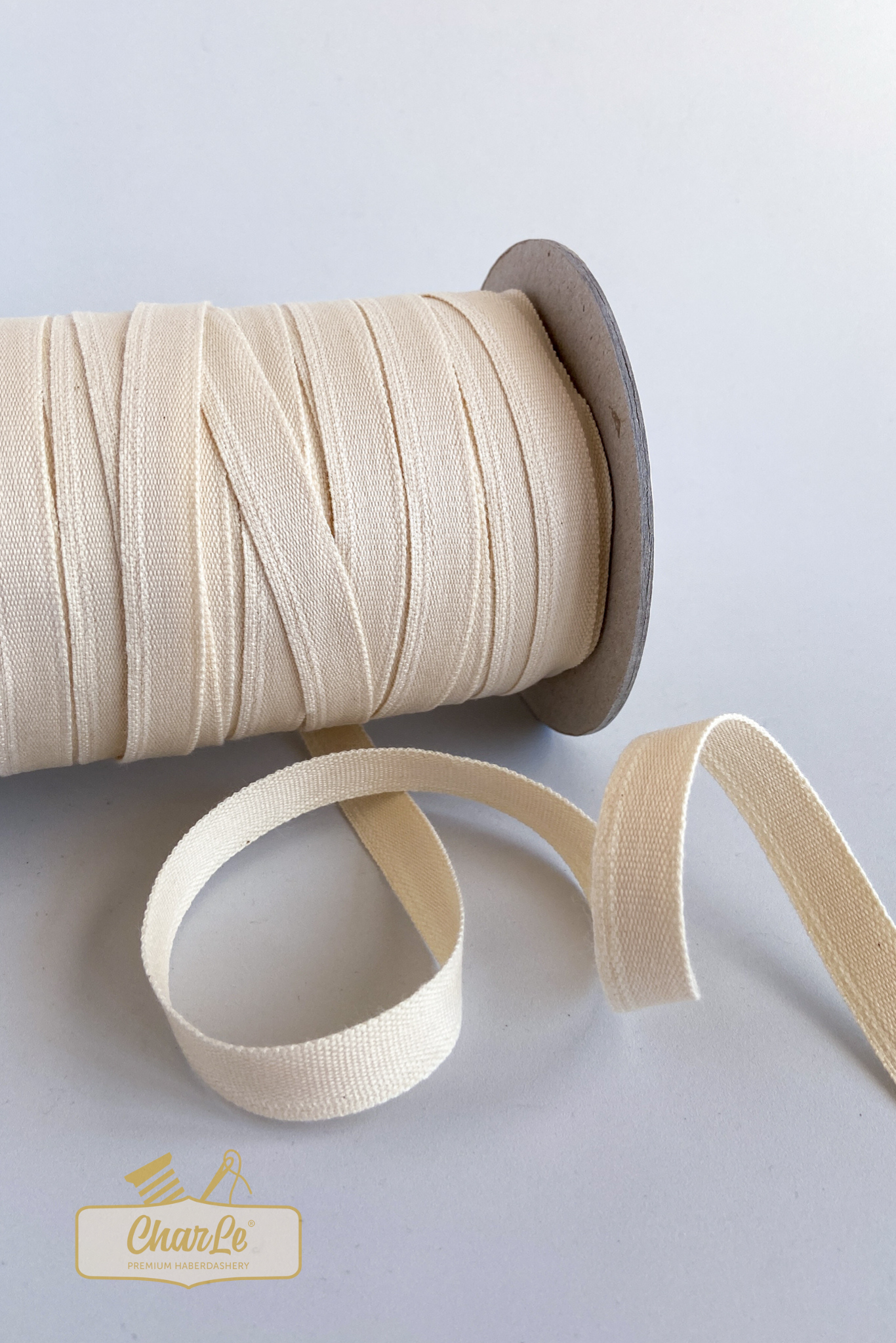 ORGANIC COTTON TAPE 13 MM | Ecru