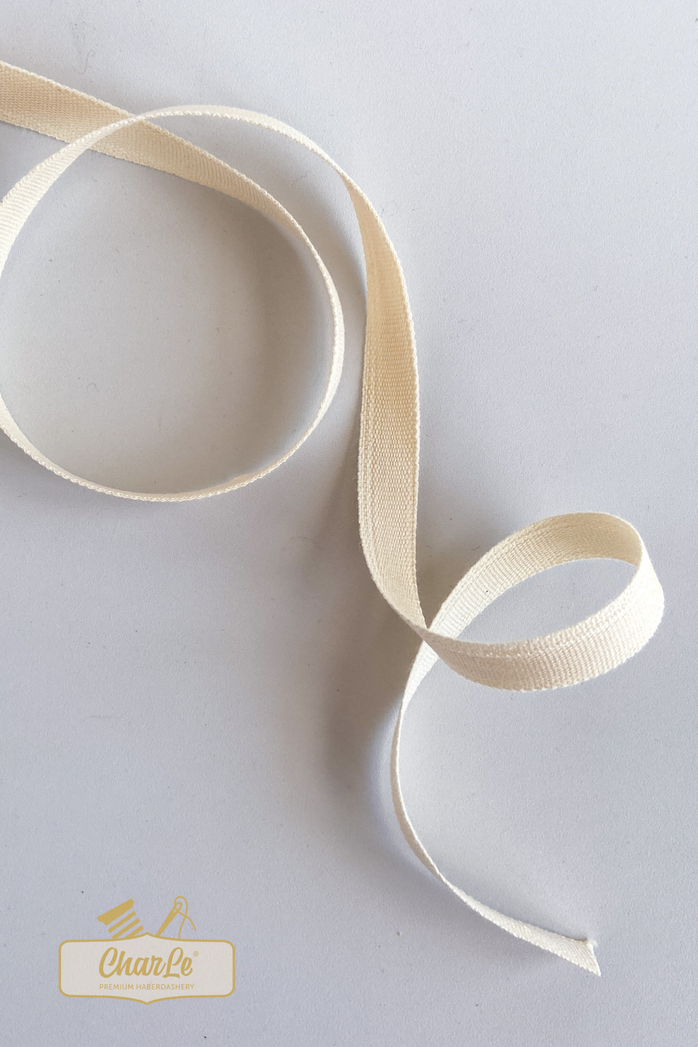 ORGANIC COTTON TAPE 13 MM | Ecru