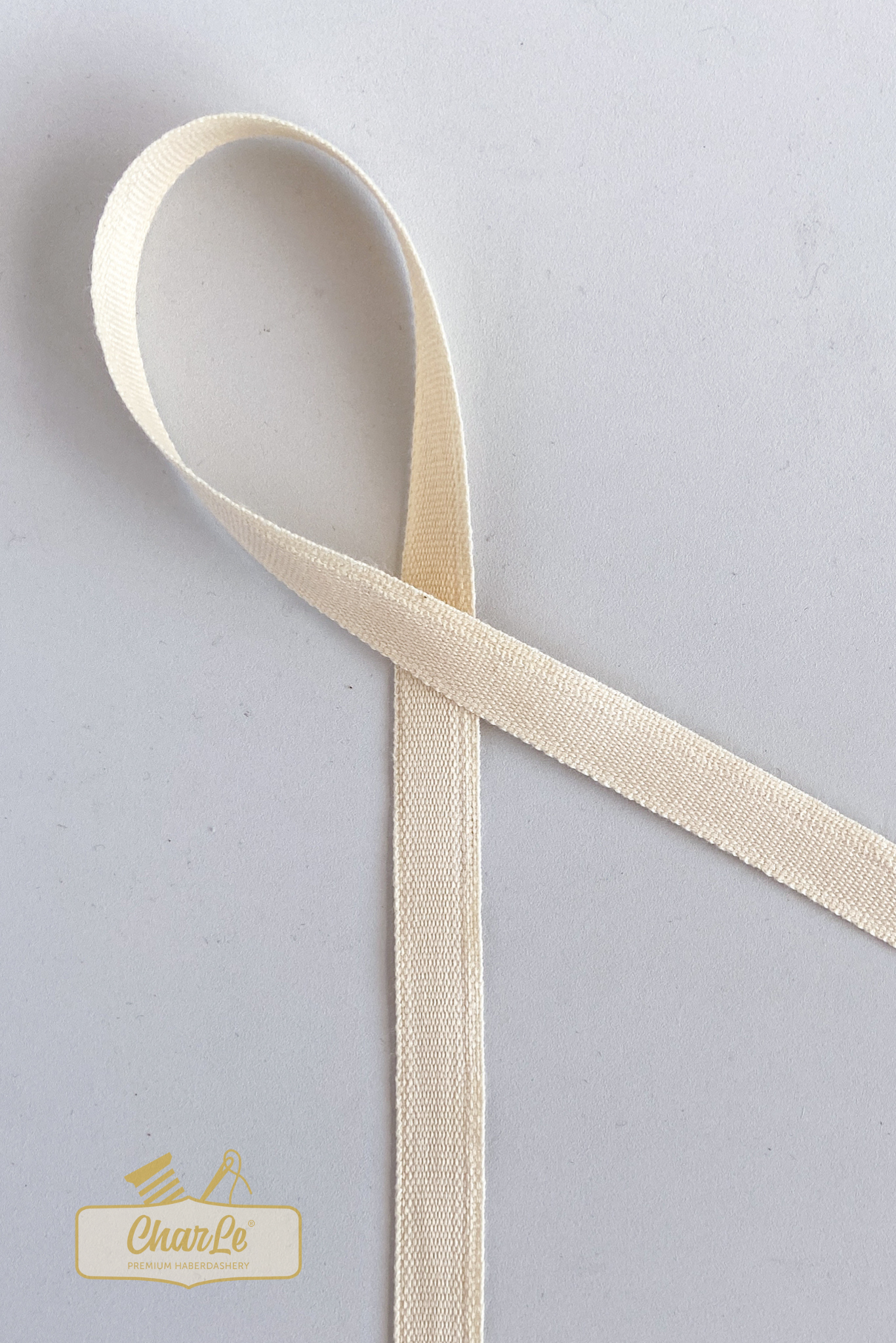ORGANIC COTTON TAPE 13 MM | Ecru