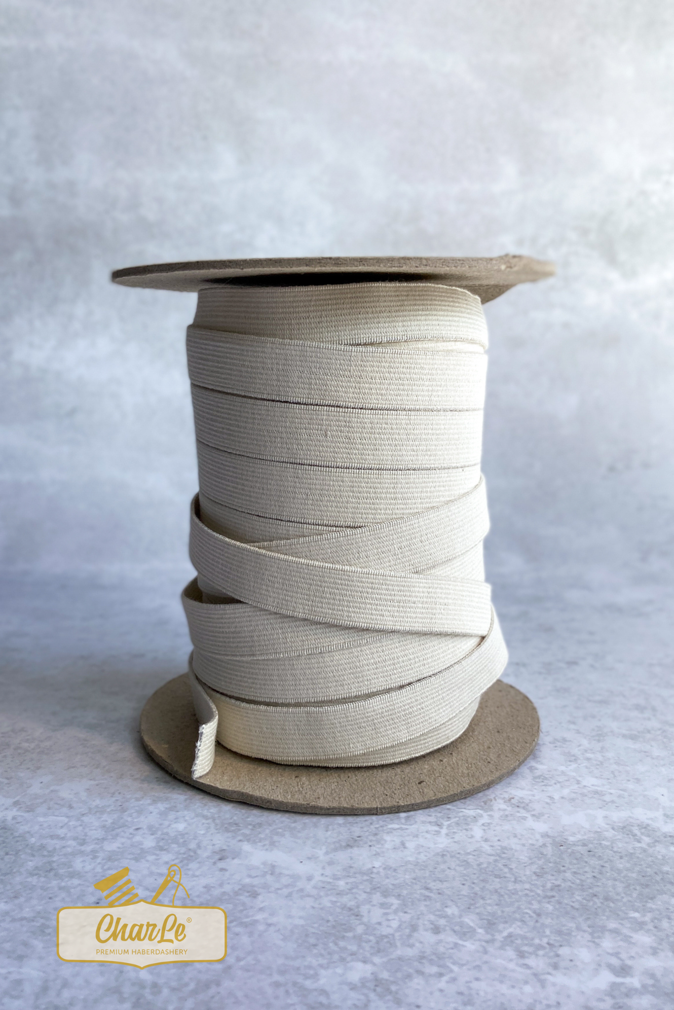 ORGANIC ELASTIC 18 MM | Ecru - Strong