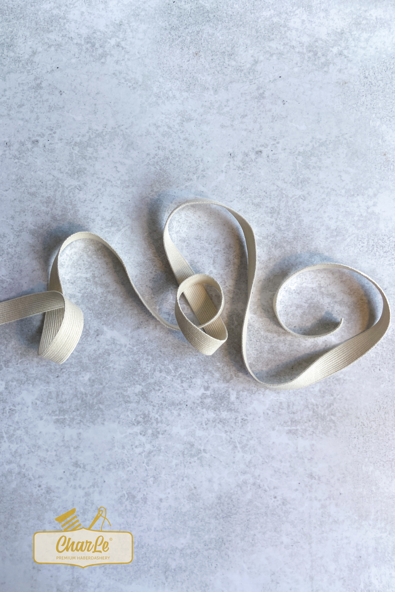 ORGANIC ELASTIC 18 MM | Ecru - Strong