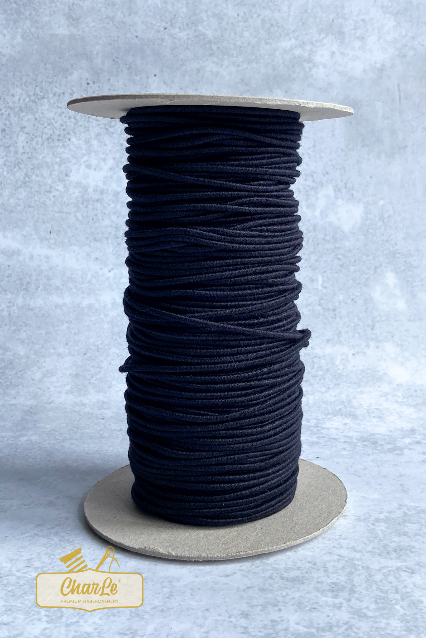 ORGANIC CORD ELASTIC 2.2 MM | Black