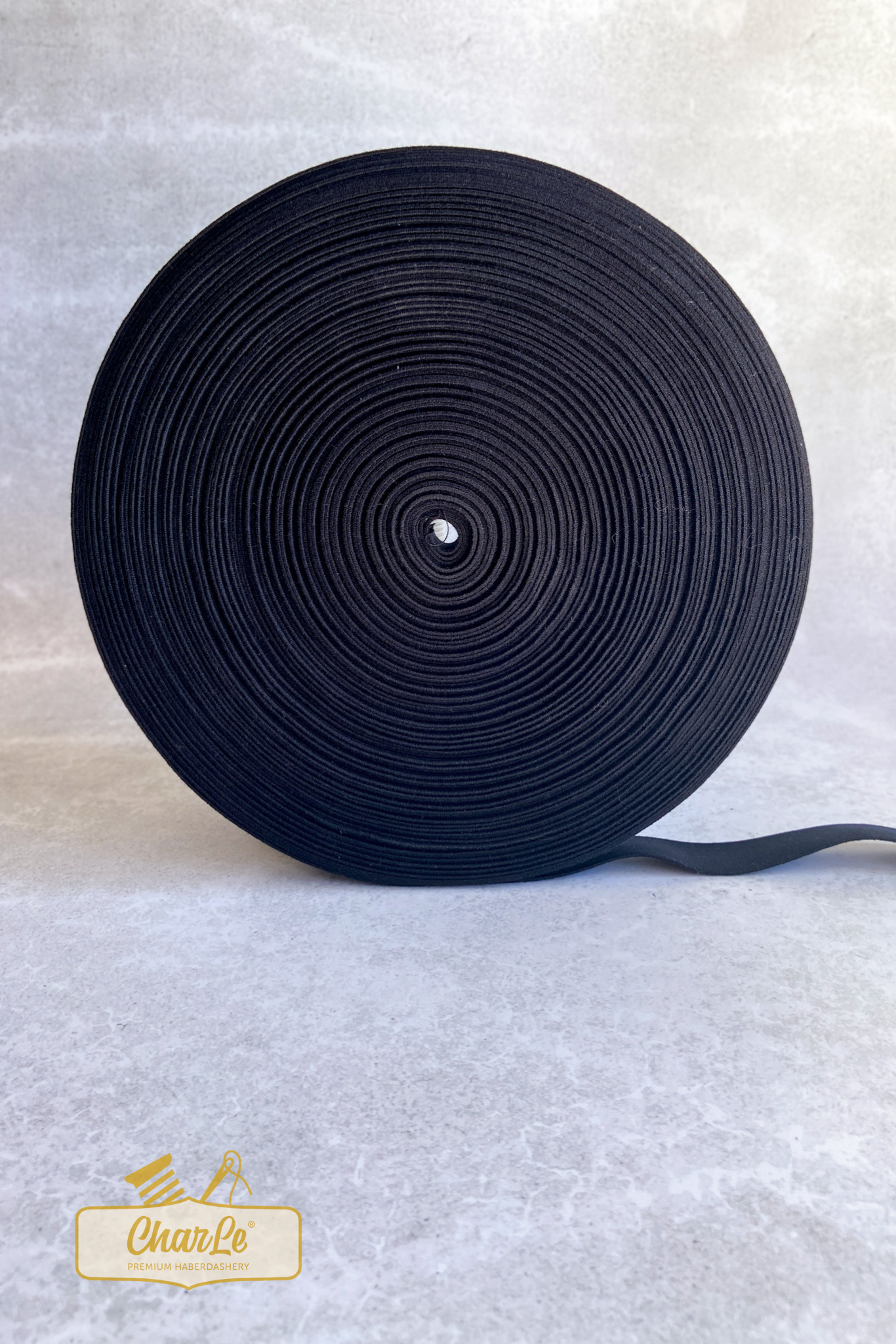 ORGANIC ELASTIC 25 MM | Black - Strong