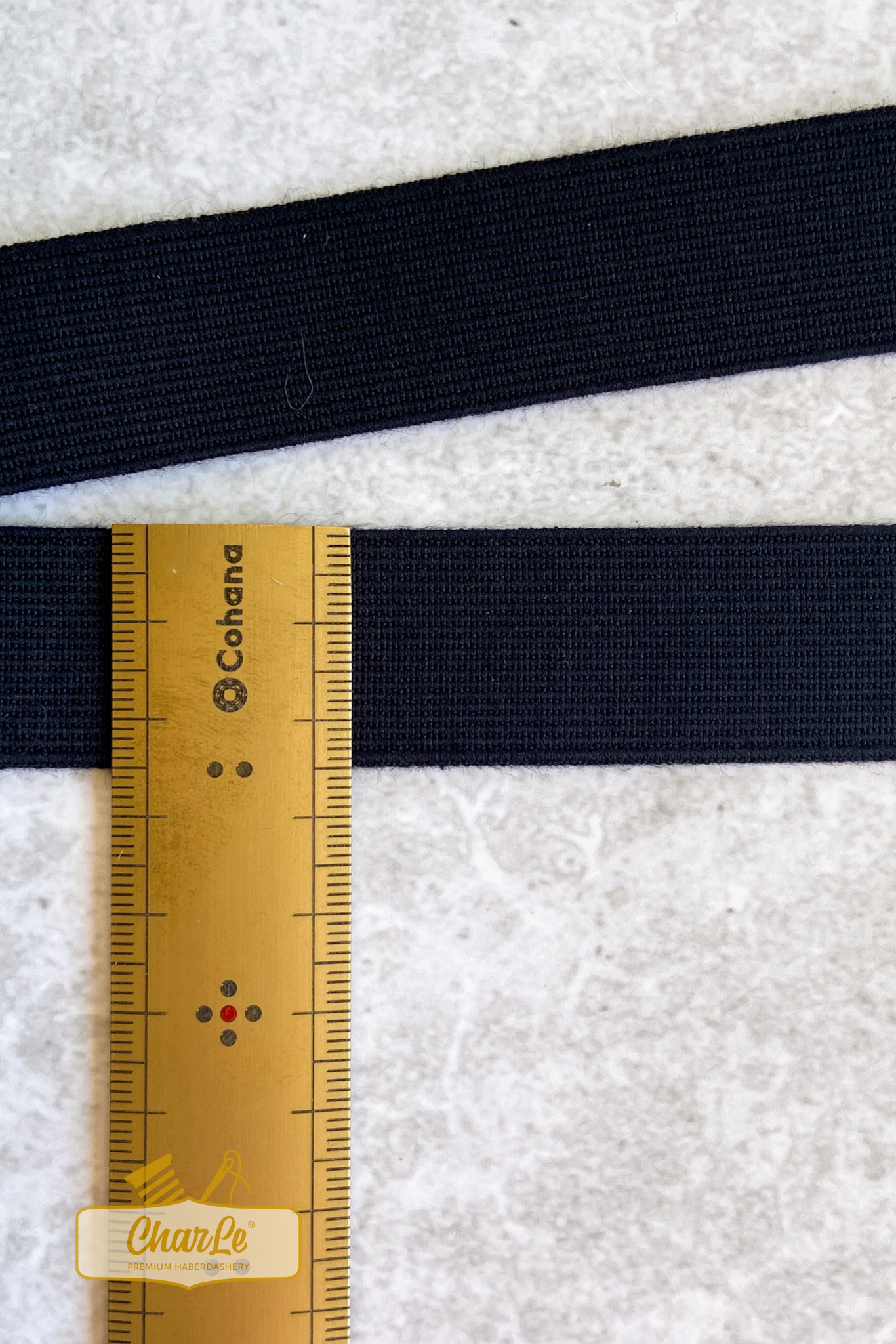 ORGANIC ELASTIC 25 MM | Black - Strong