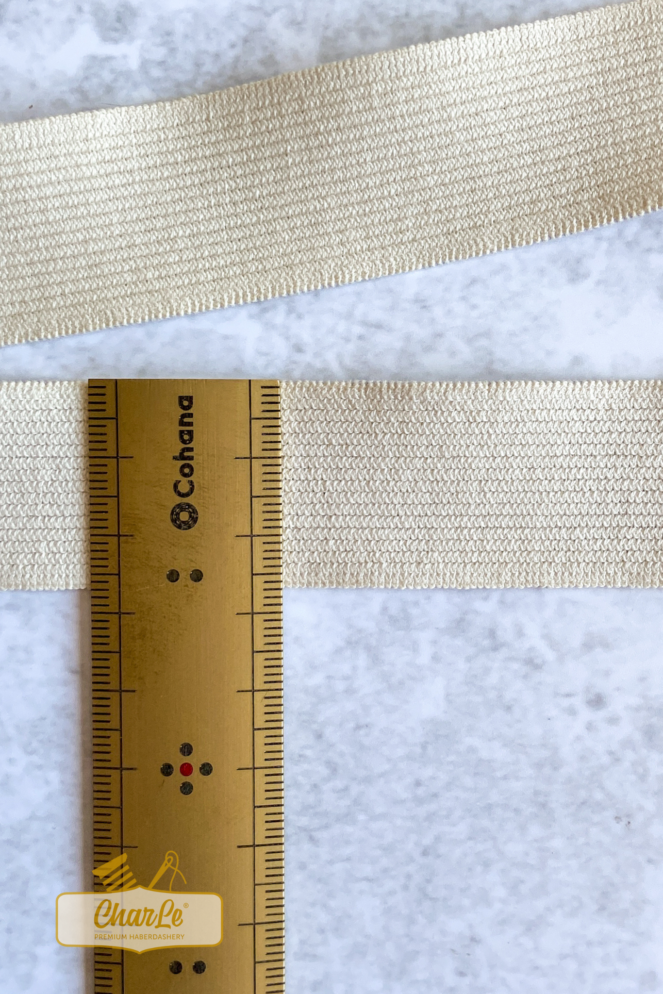 ORGANIC ELASTIC 28 MM | Ecru