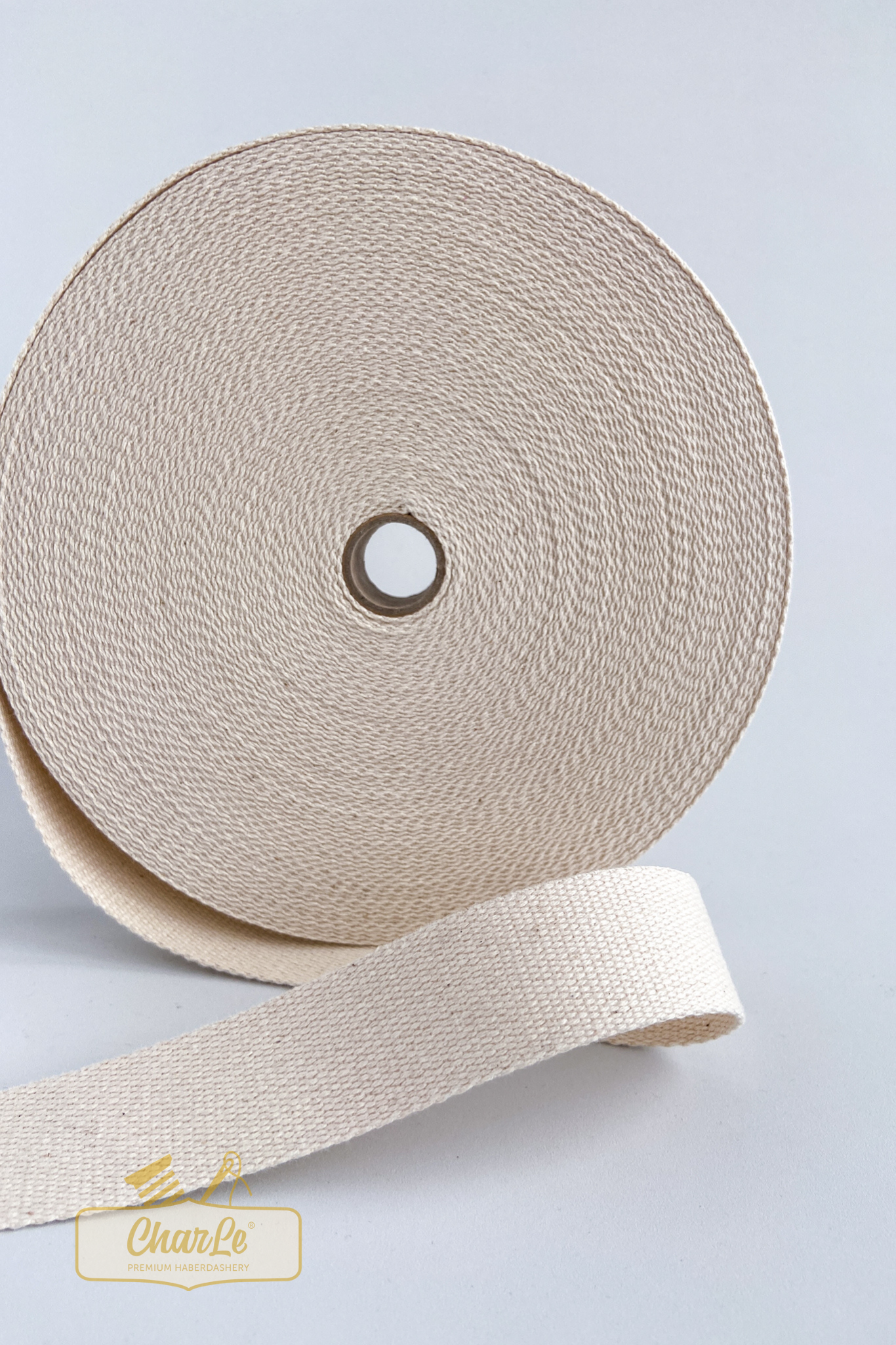ORGANIC COTTON STRAP 30 MM | Ecru