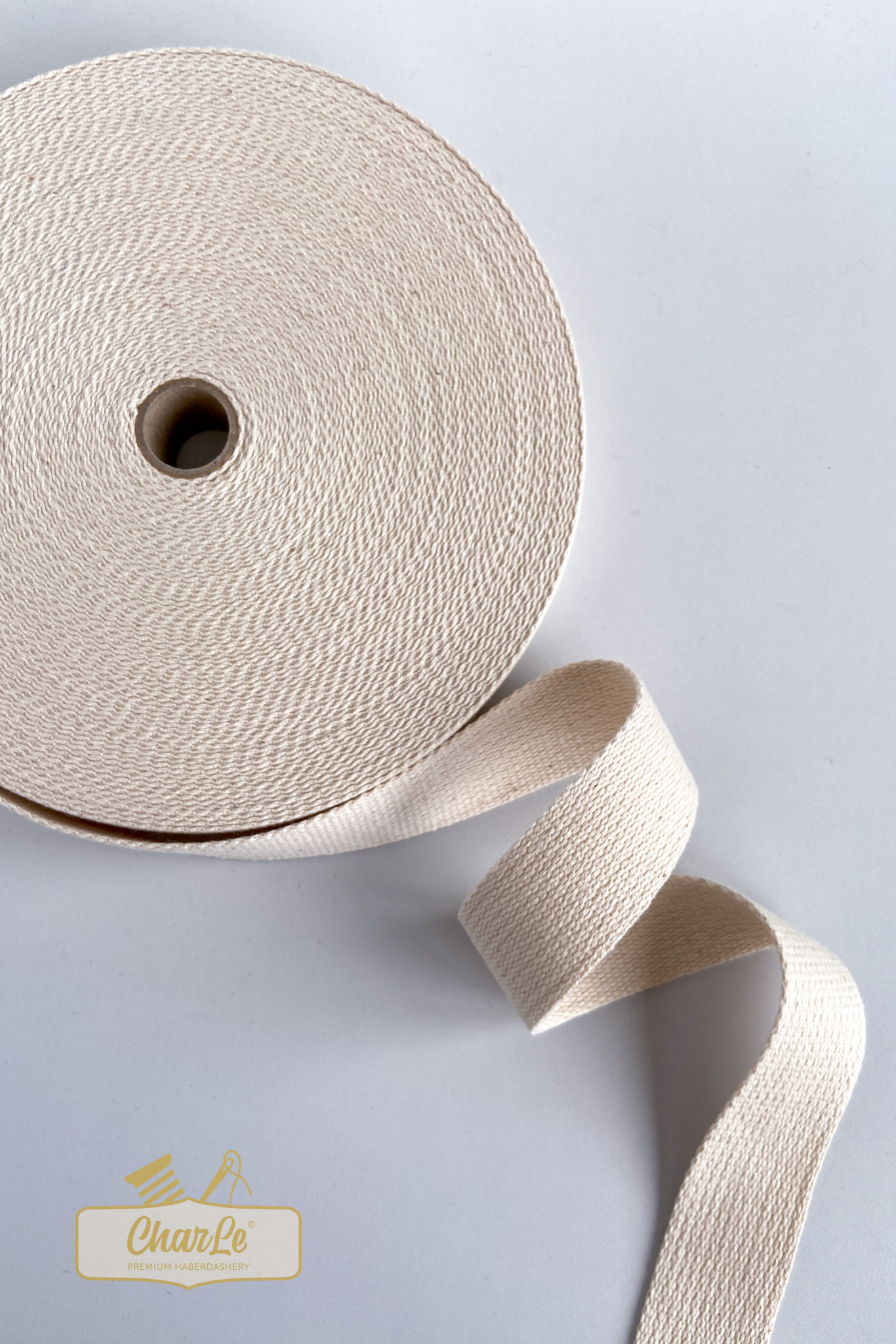 ORGANIC COTTON STRAP 30 MM | Ecru