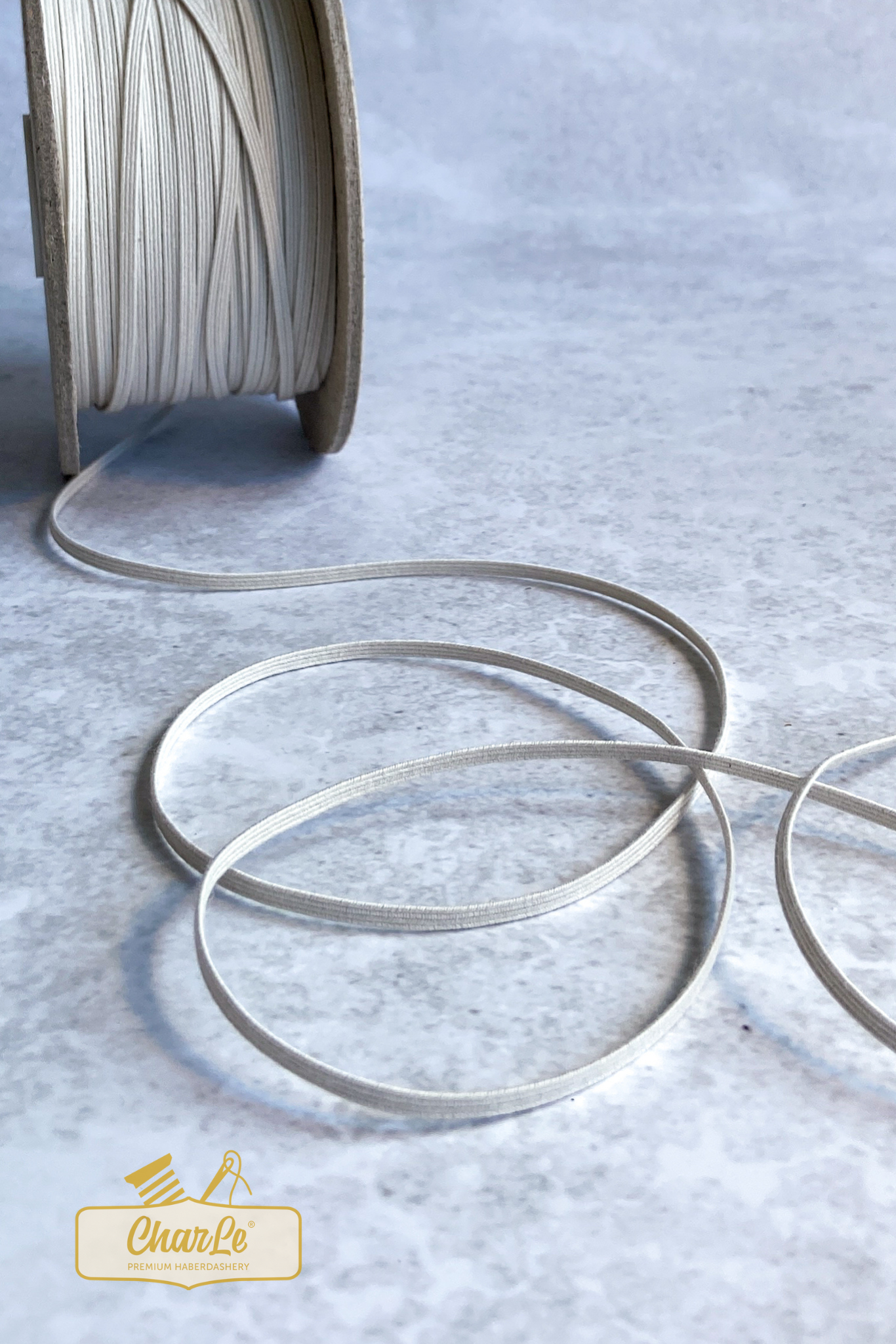 ORGANIC ELASTIC 3 MM | Ecru