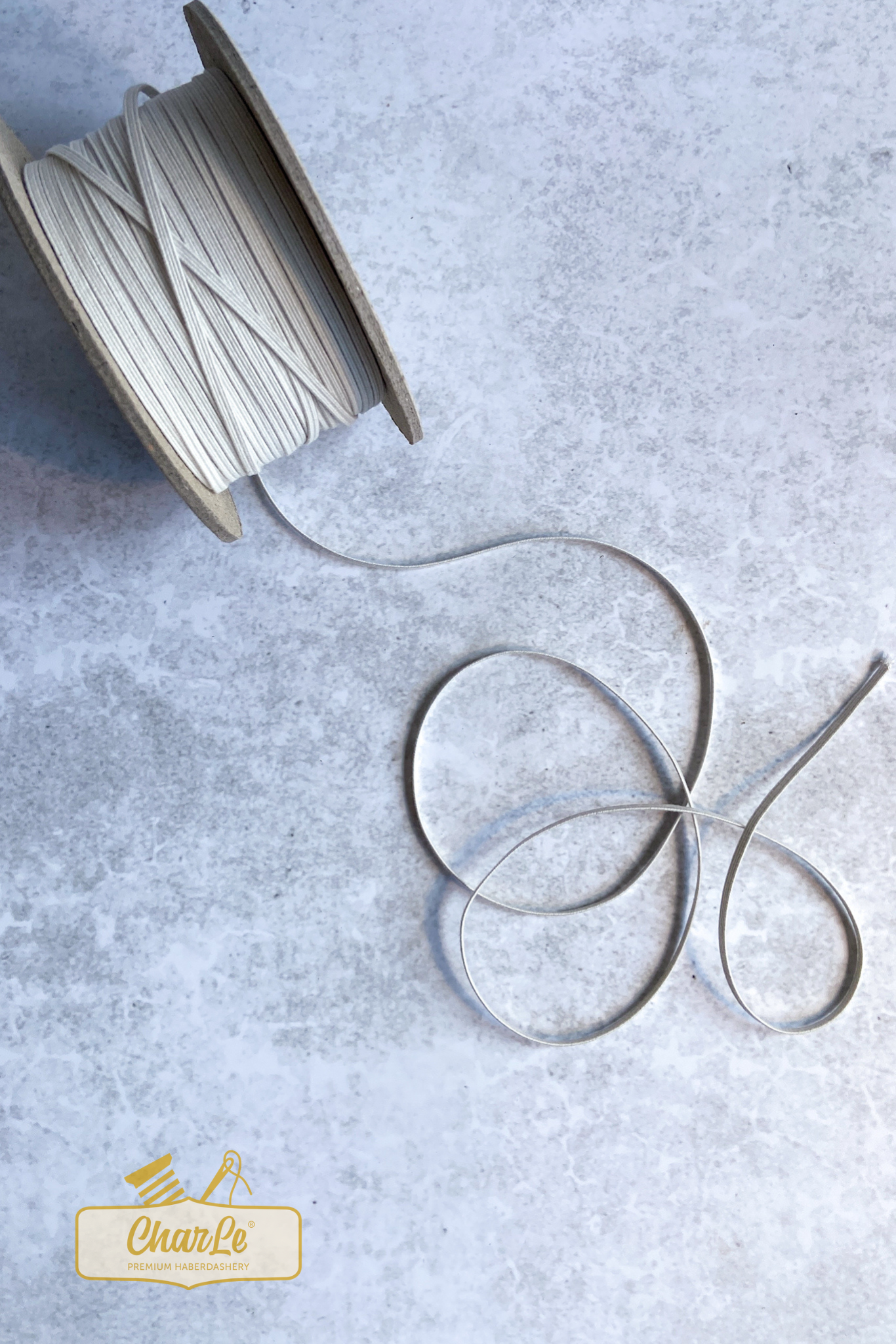 ORGANIC ELASTIC 3 MM | Ecru