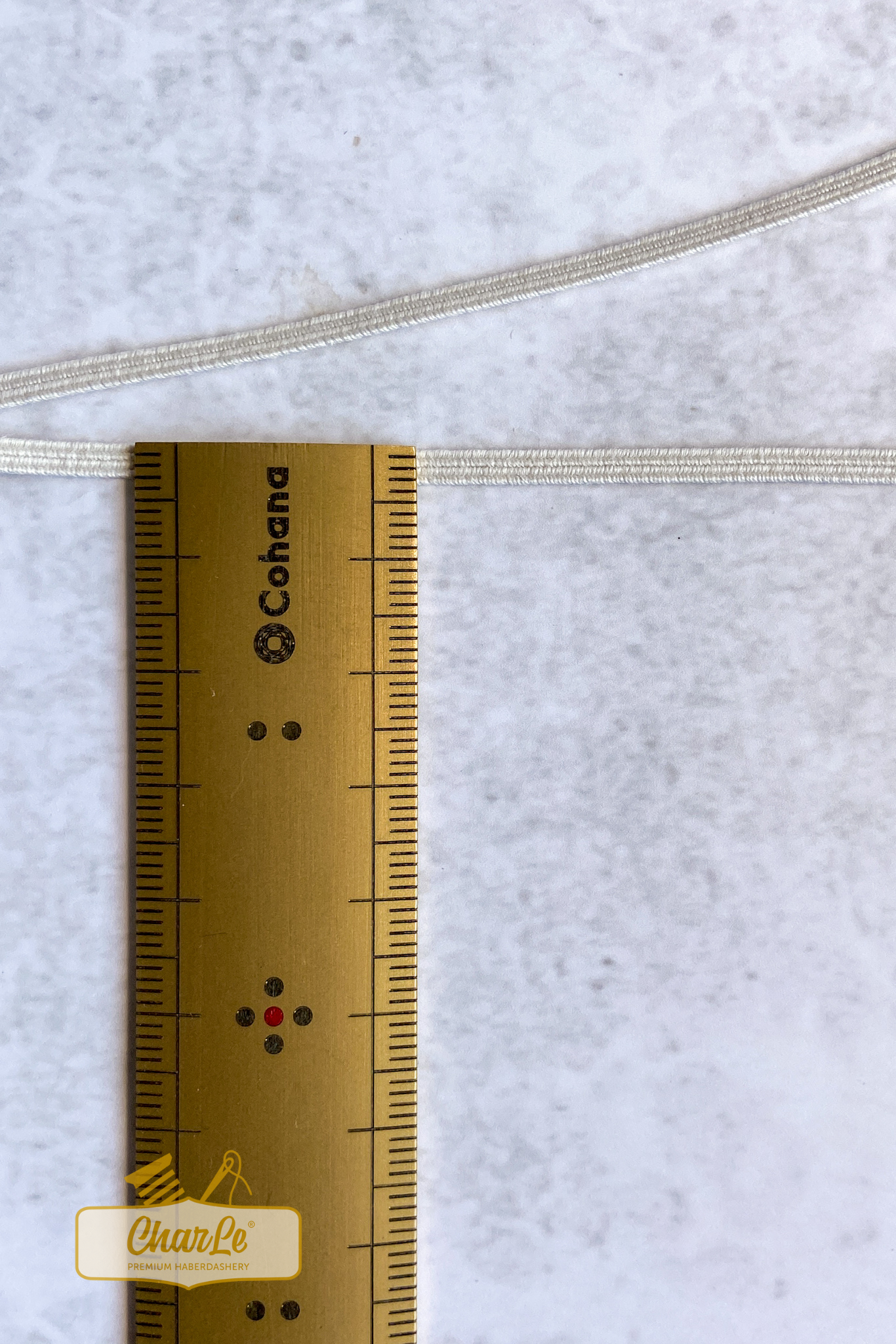ORGANIC ELASTIC 3 MM | Ecru