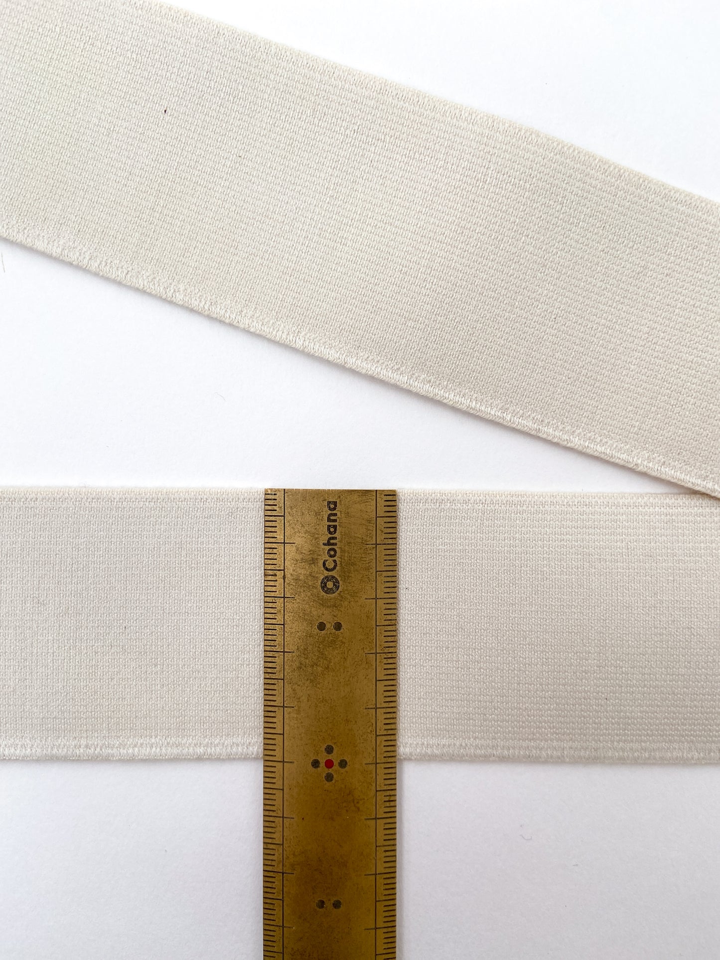 ORGANIC ELASTIC 50MM | Ecru