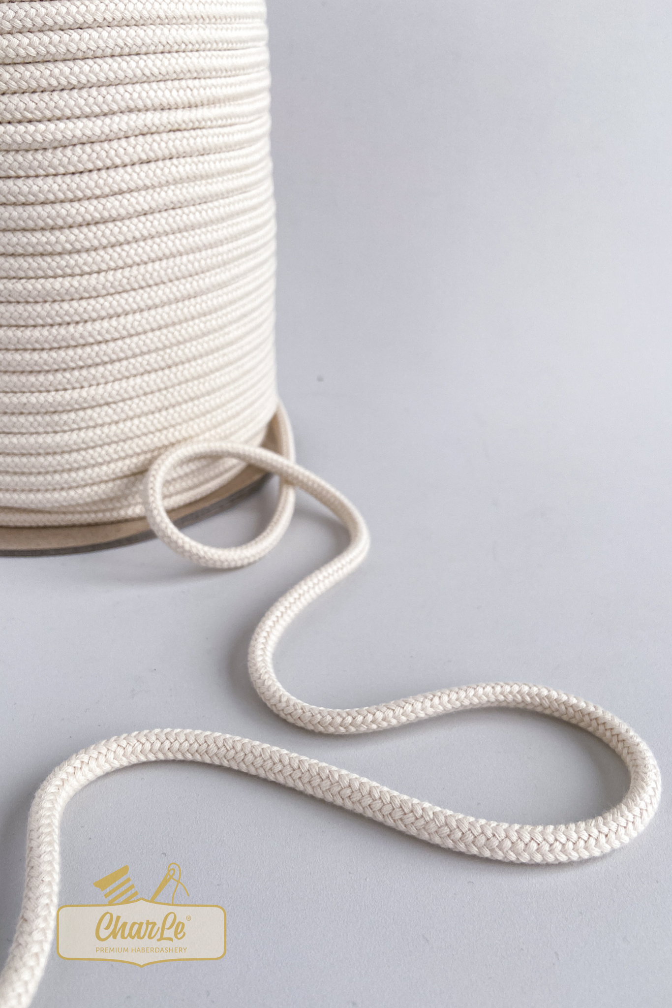 ORGANIC COTTON CORD 5 MM | Ecru