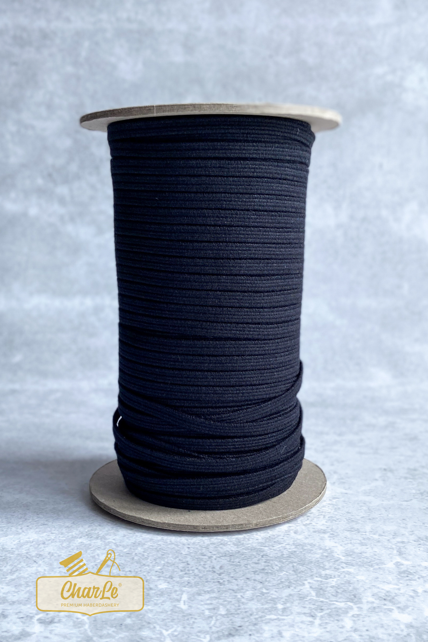 ORGANIC ELASTIC 6 MM | Black