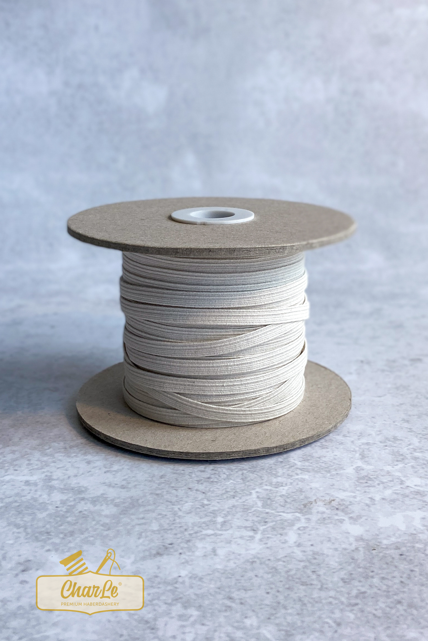 ORGANIC ELASTIC 6 MM | Ecru - Light