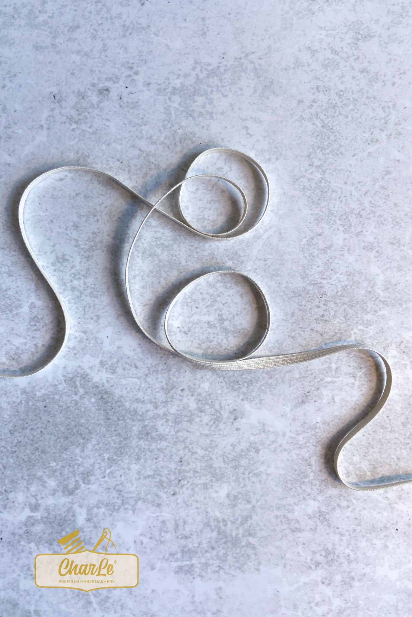 ORGANIC ELASTIC 6 MM | Ecru - Light