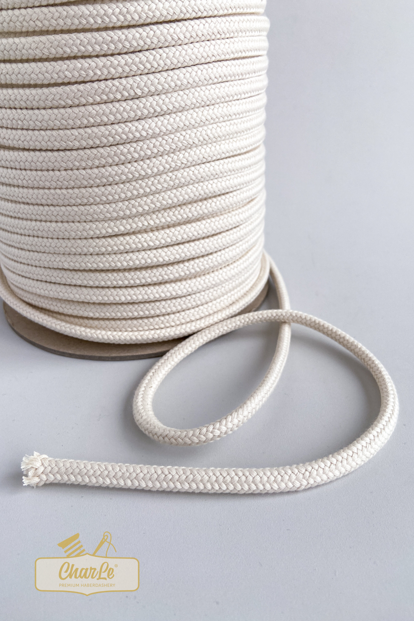 ORGANIC COTTON CORD 7 MM | Ecru
