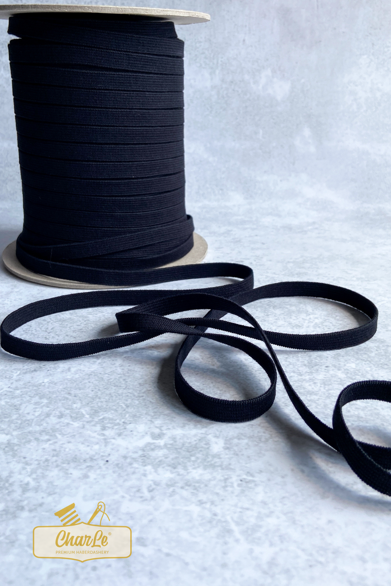 ORGANIC ELASTIC 9.5 MM | Black - Strong