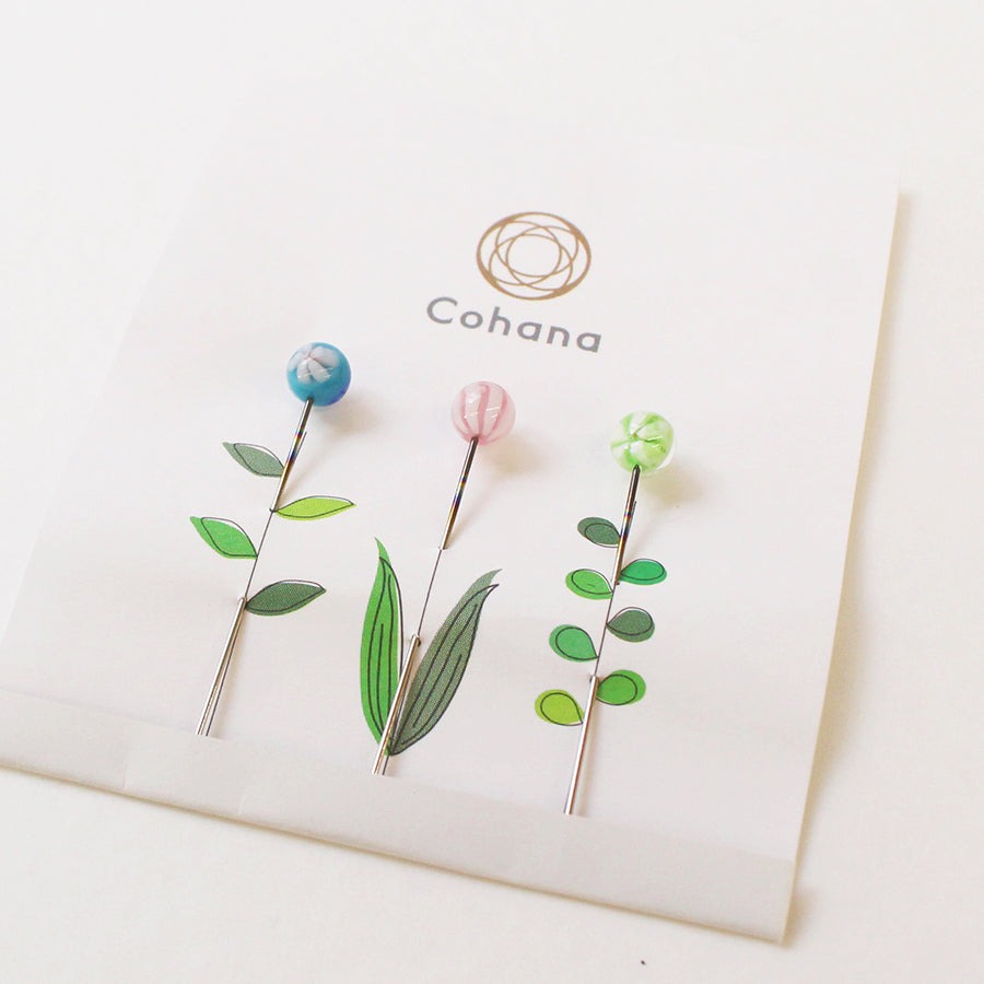 TOMBO-DAMA SEWING PINS | Assorted Glass