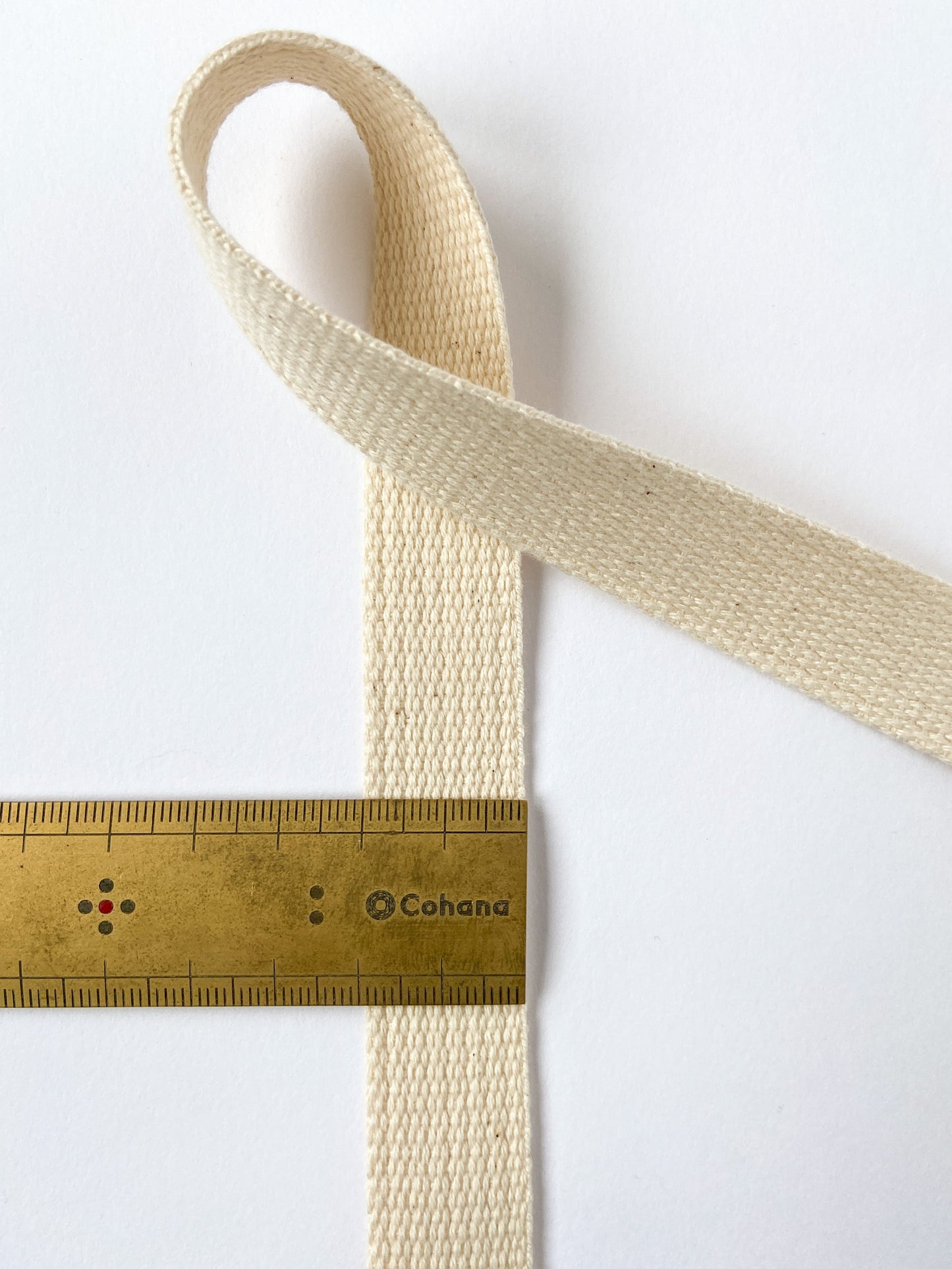 ORGANIC COTTON STRAP 20MM | Ecru