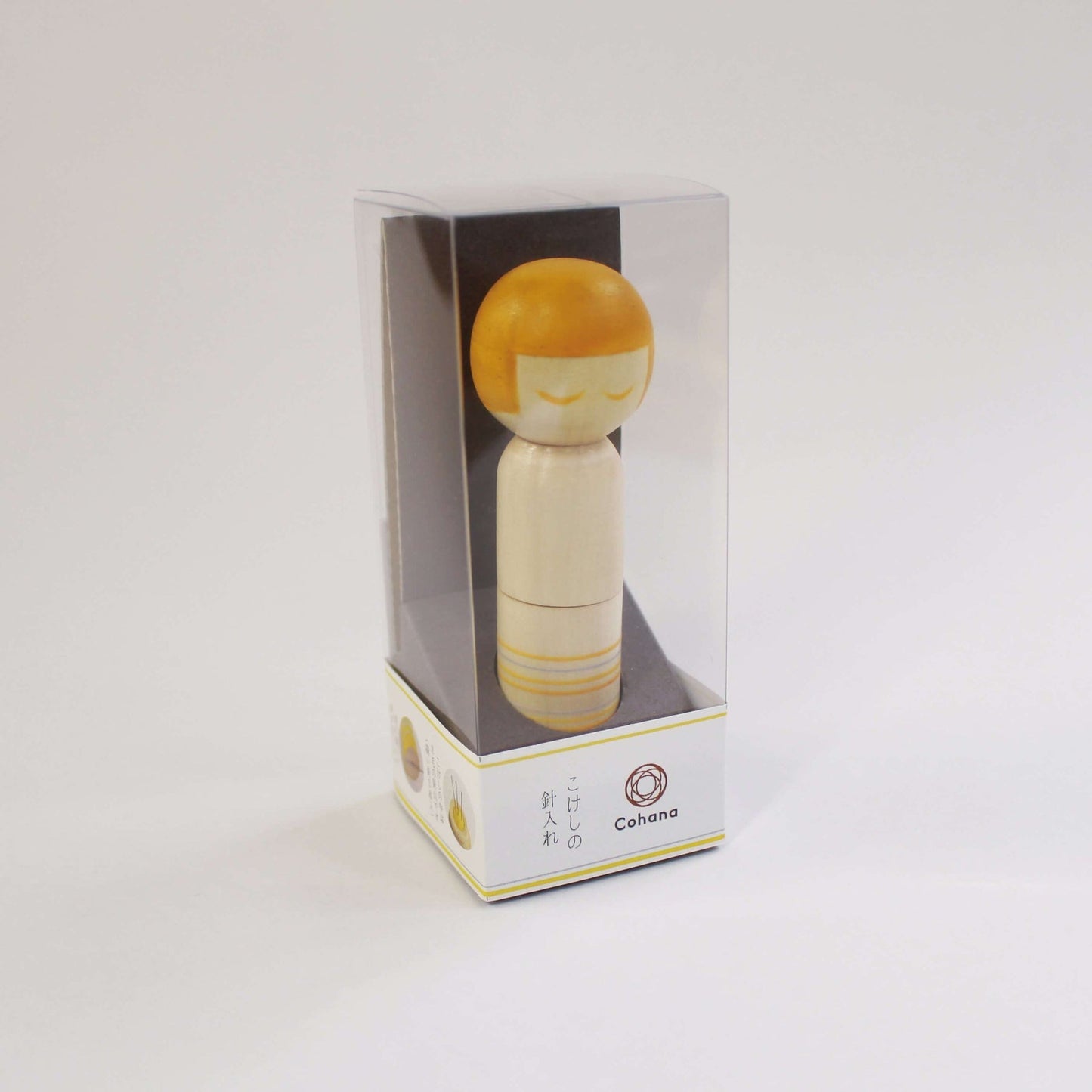 KOKESHI DOLL PINCUSHION | Yellow