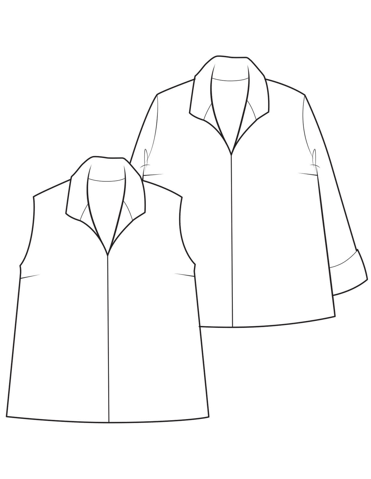 THE FLARED SHIRT | PDF Pattern