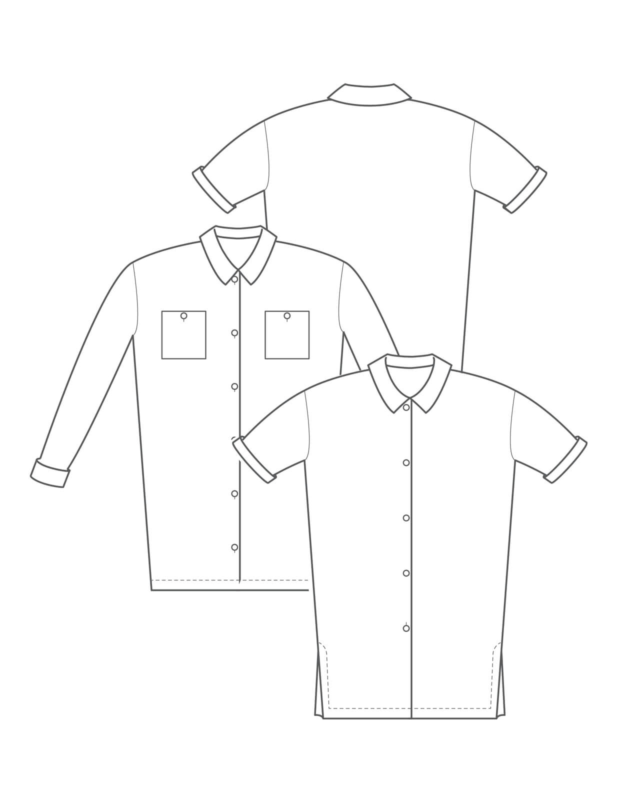 THE OVERSIZED SHIRT DRESS | PDF Pattern
