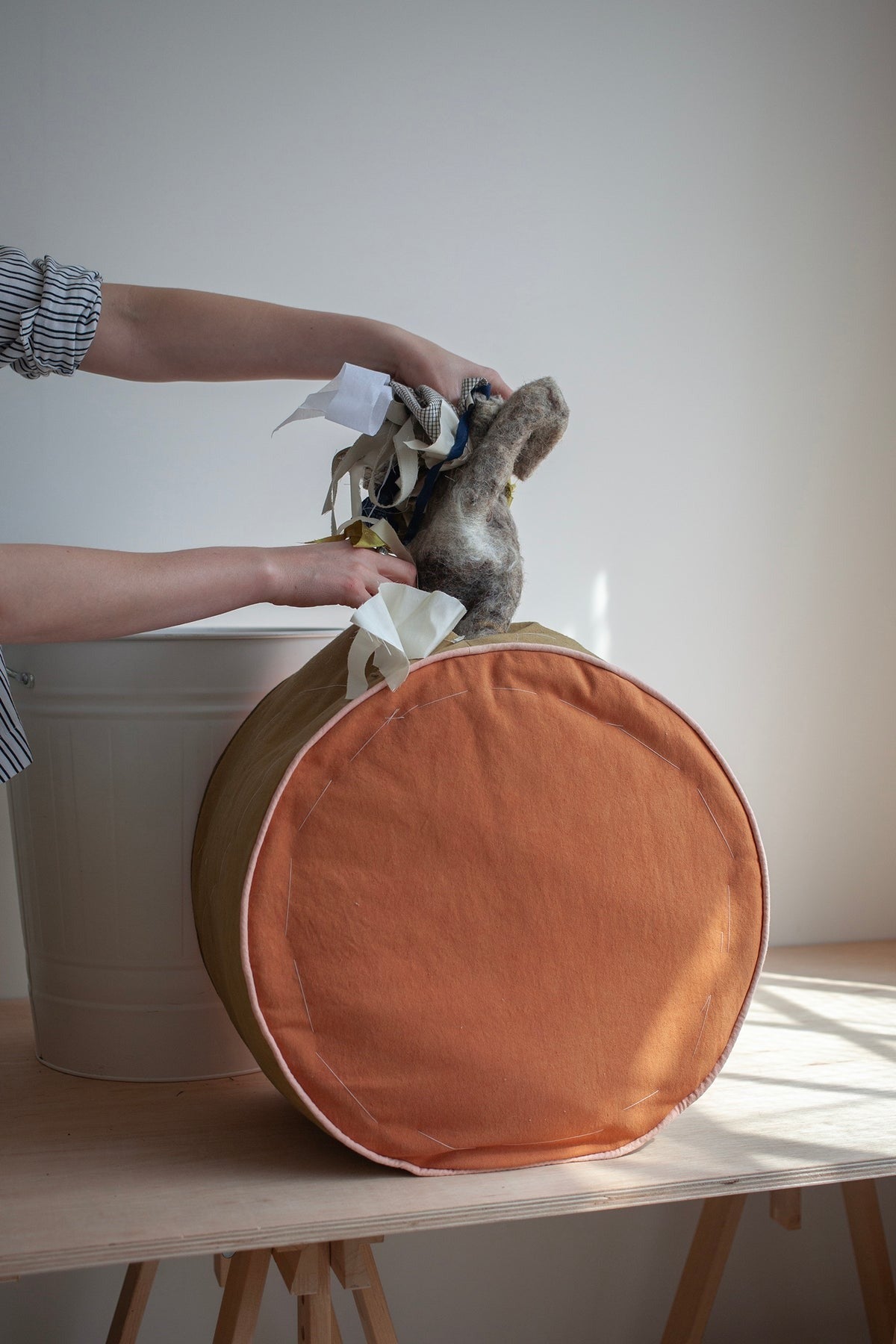 ZERO WASTE POUFFE | PDF Pattern