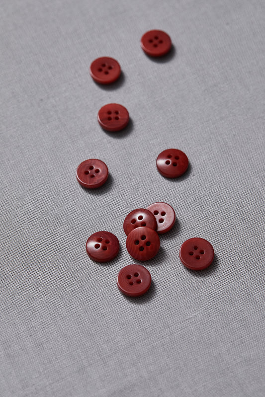 PLAIN 4 HOLE COROZO BUTTON | Cider 11mm