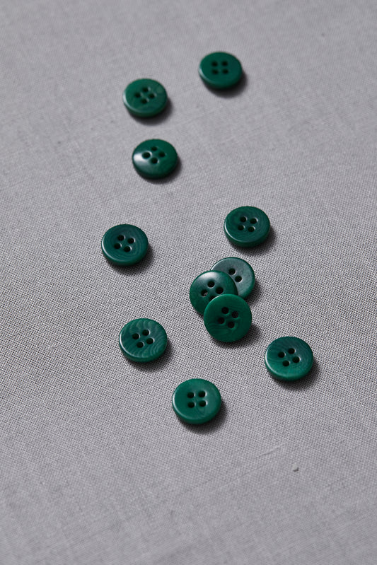 PLAIN 4 HOLE COROZO BUTTON |  Frog 11mm