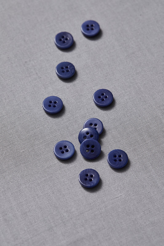 PLAIN 4 HOLE COROZO BUTTON | Lapis 11mm