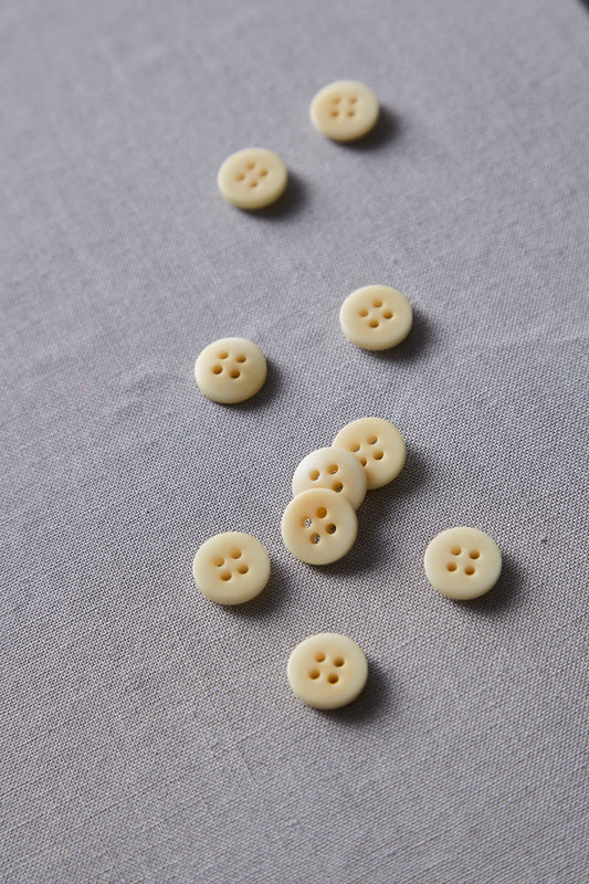 PLAIN 4 HOLE COROZO BUTTON |  Mellow 11mm