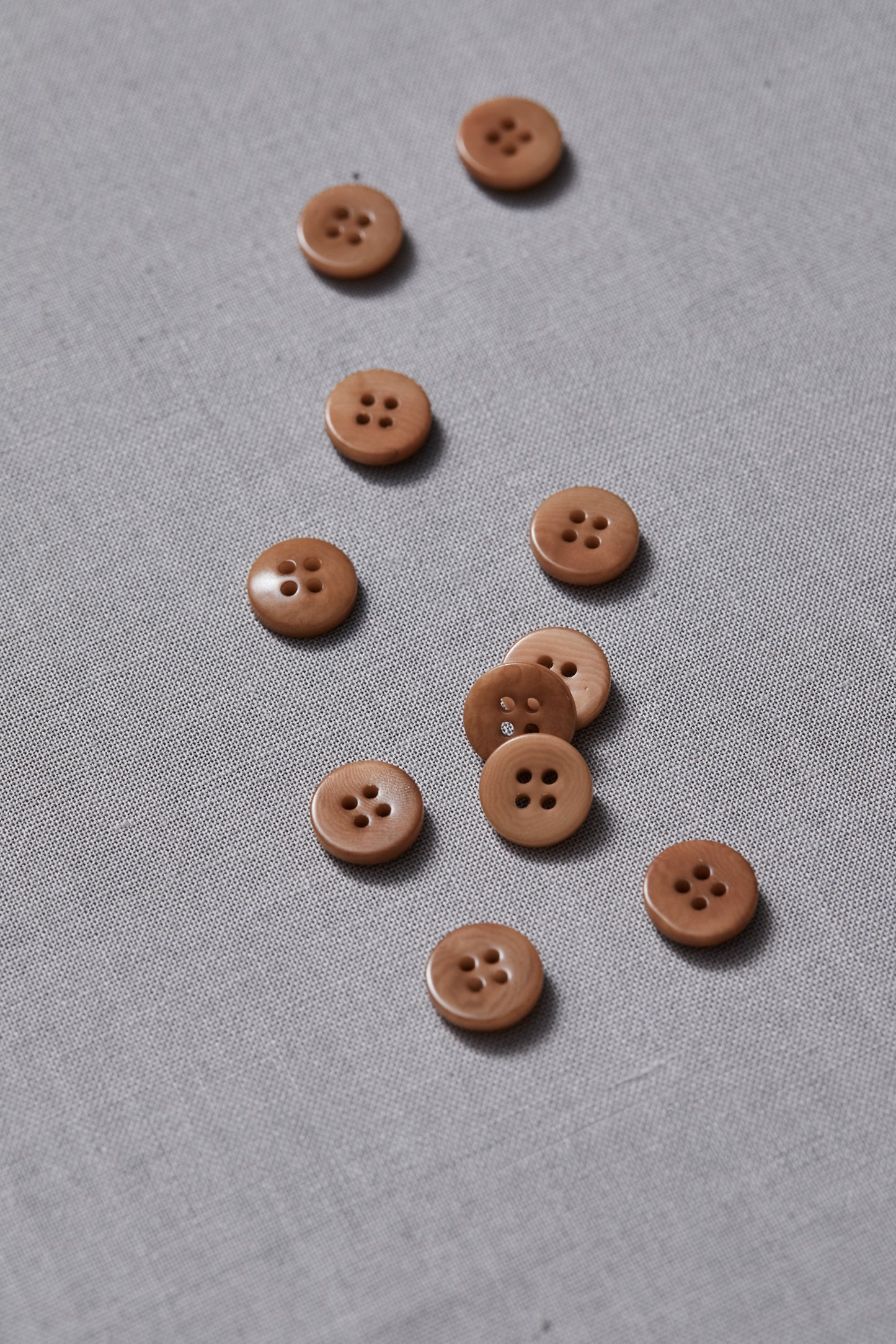 PLAIN 4 HOLE COROZO BUTTON | Mustard 11mm