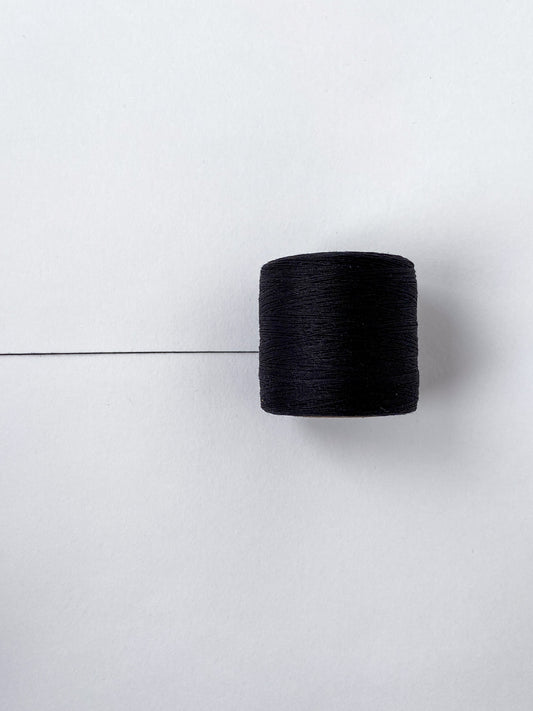 ORGANIC COTTON THREAD TEX 40 | BLACK | 500M