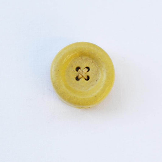 SHIGARAKI WARE BUTTON MAGNET | Yellow