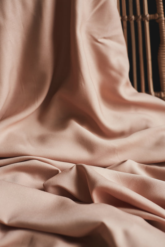 SOLID VISCOSE TWILL | Rose