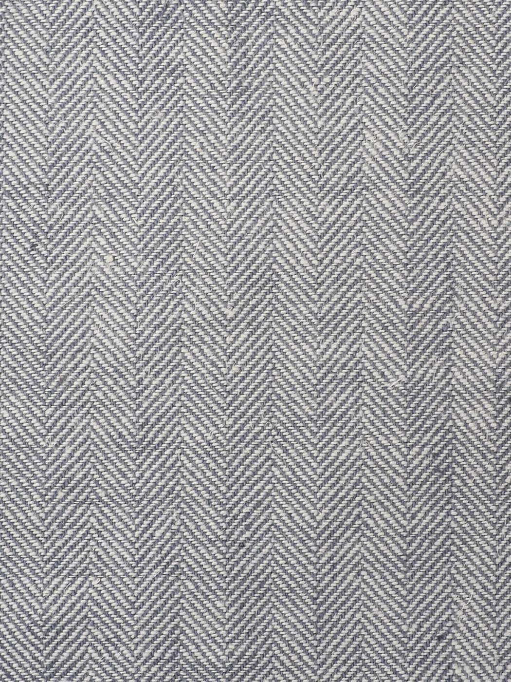 HEMP & COTTON HERRINGBONE | White/Light Blue