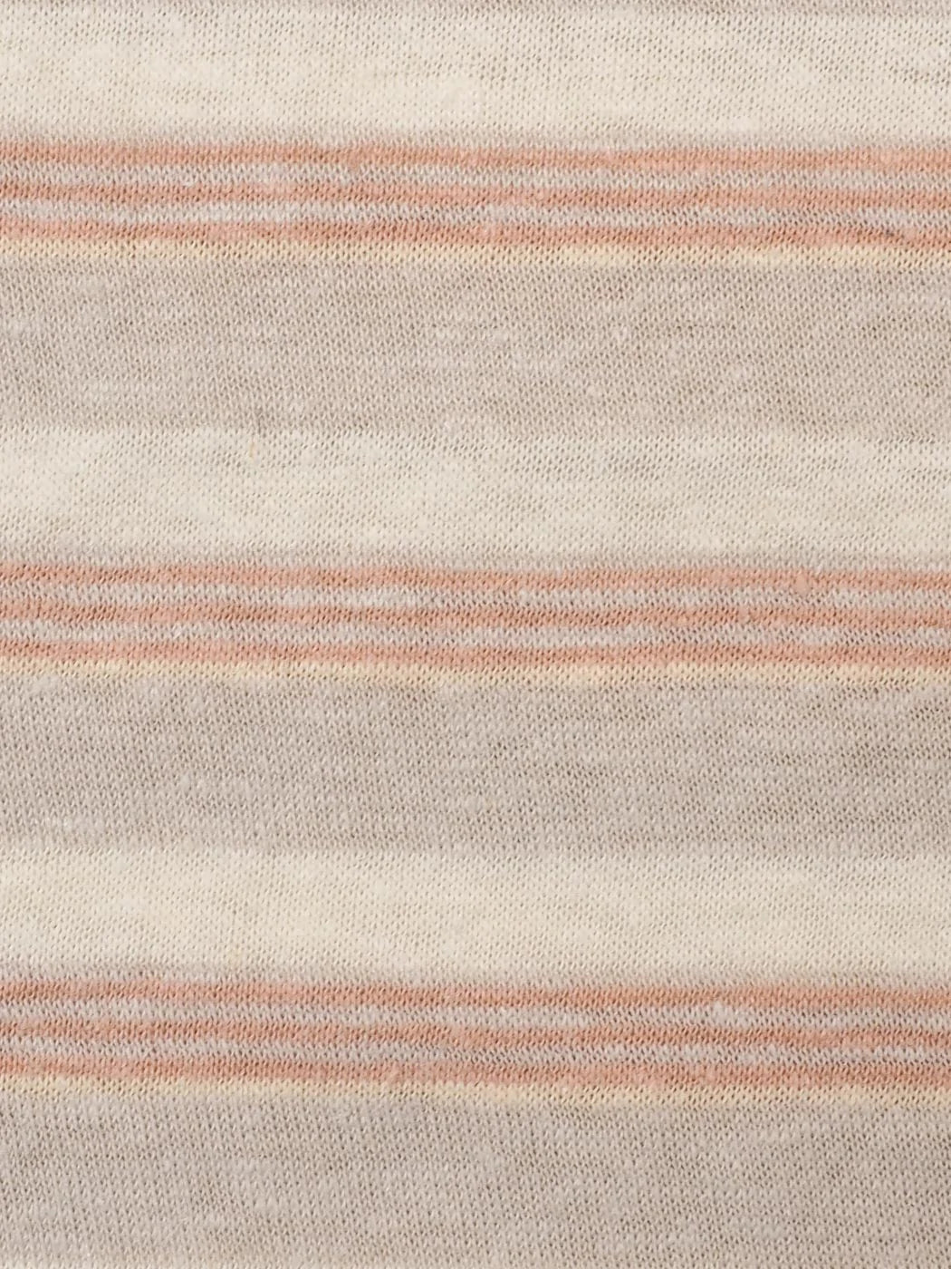 STRIPE JERSEY HEMP BLEND | Peach Multi