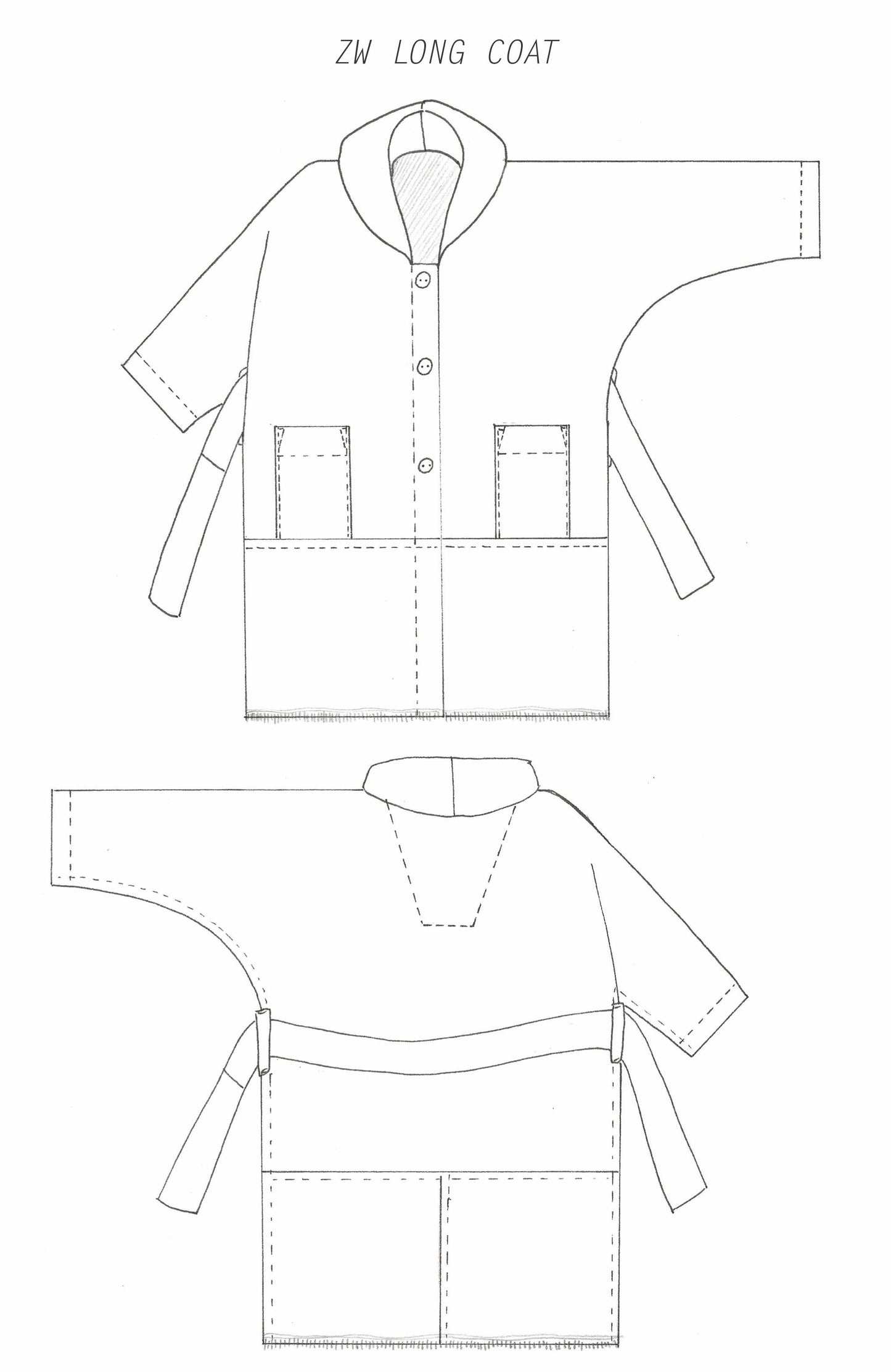 ZERO WASTE COAT | PDF Sewing Pattern