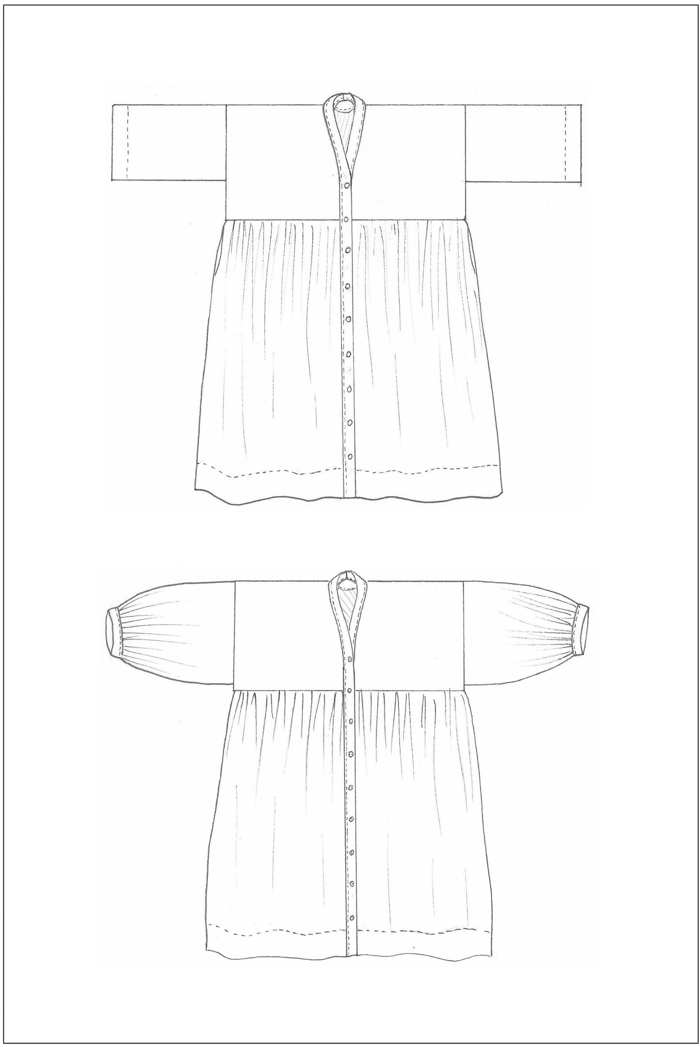 ZERO WASTE GATHER DRESS | PDF Sewing Pattern