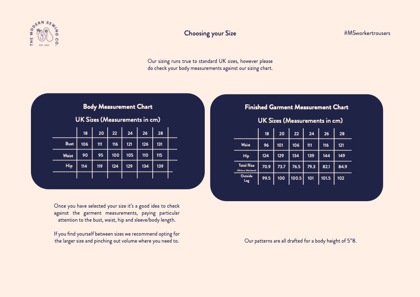 WORKER TROUSERS | PDF Pattern