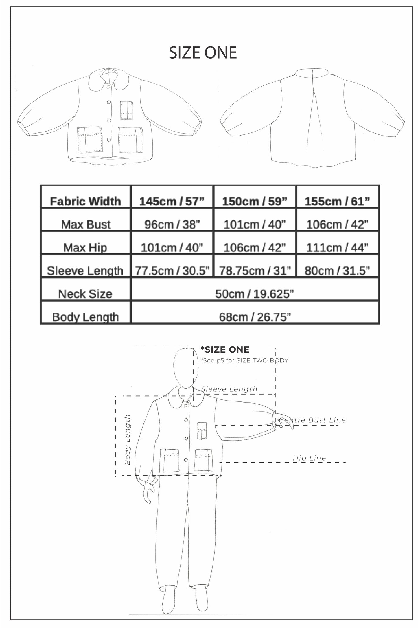 ZERO WASTE BELL JACKET | PDF Sewing Pattern