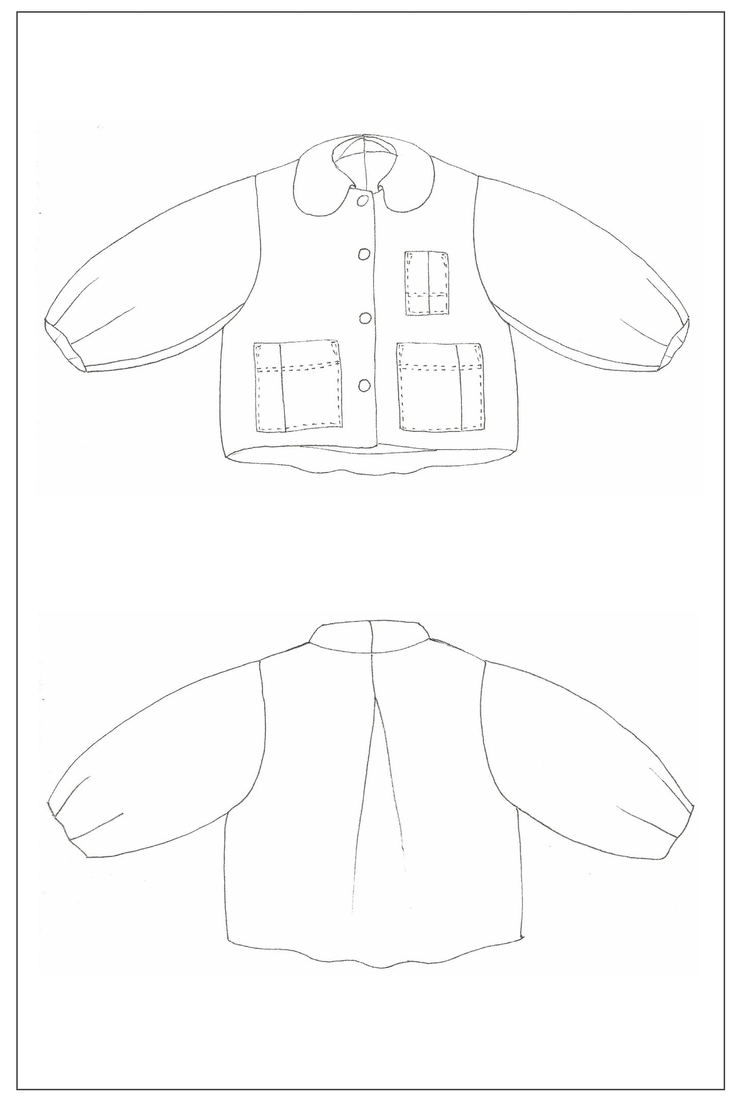 ZERO WASTE BELL JACKET | PDF Sewing Pattern