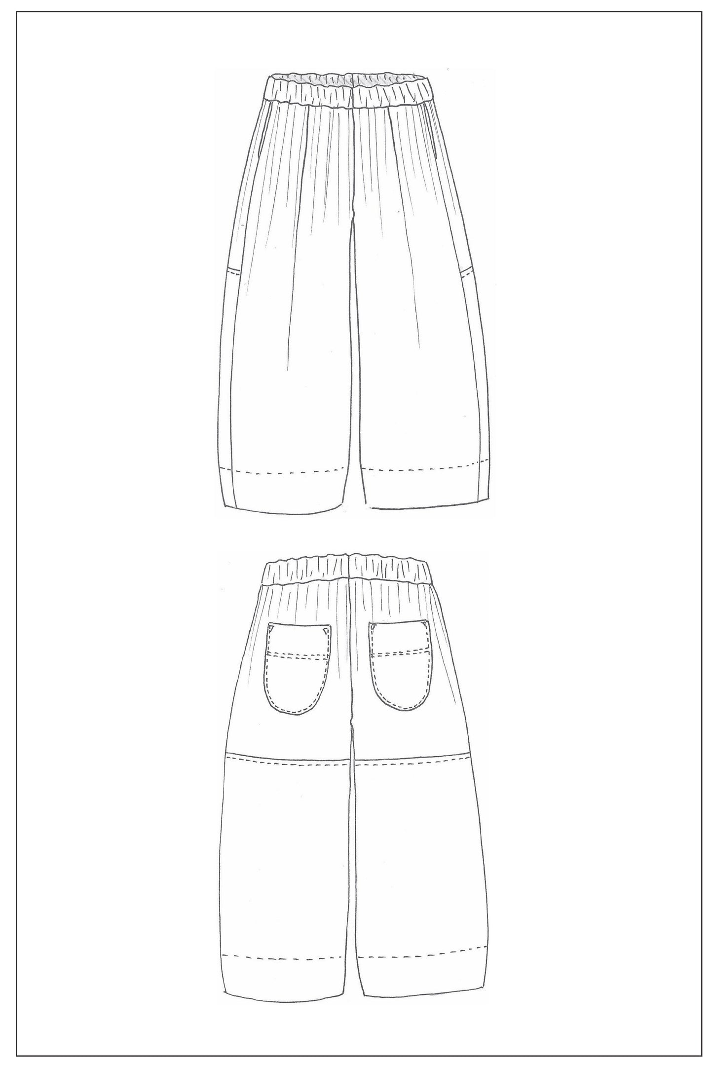 ZERO WASTE BLOCK PANT | PDF Sewing Pattern